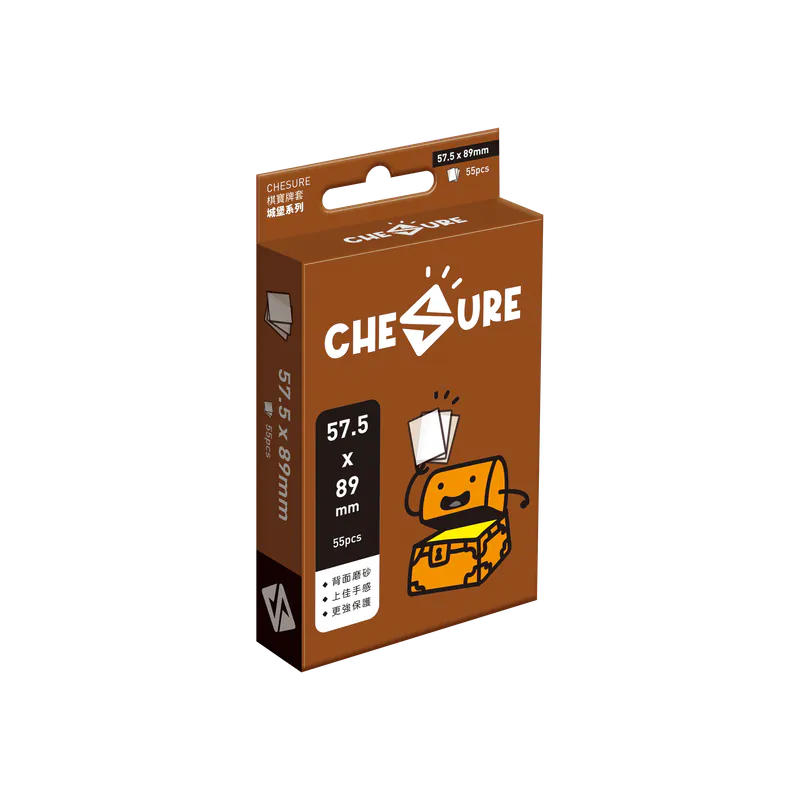 CHESURE Sleeves Rook Series - 棋寶城堡厚磨砂牌套