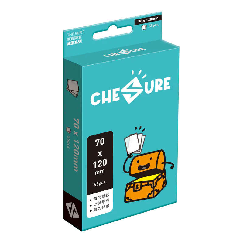CHESURE Sleeves Rook Series - 棋寶城堡厚磨砂牌套