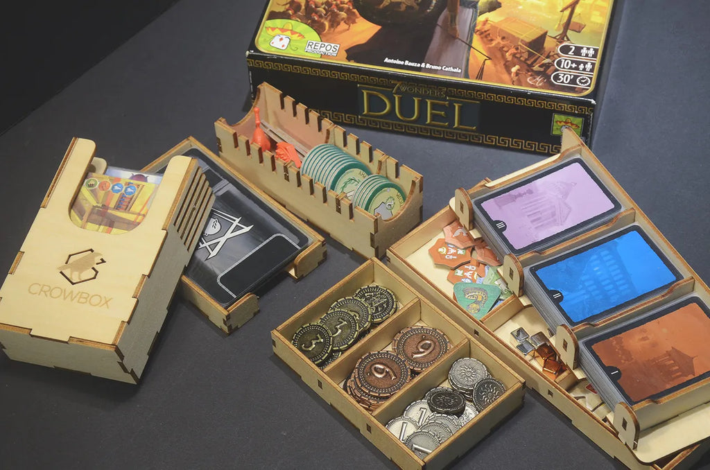 7 Wonders Duel: Organizer - 【烏鴉盒子】七大奇蹟對決: 桌遊收納盒