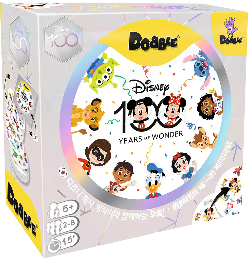 Dobble Disney 100 - 嗒寶：迪士尼100周年版 (中韓雙語版) - [GoodMoveBG]