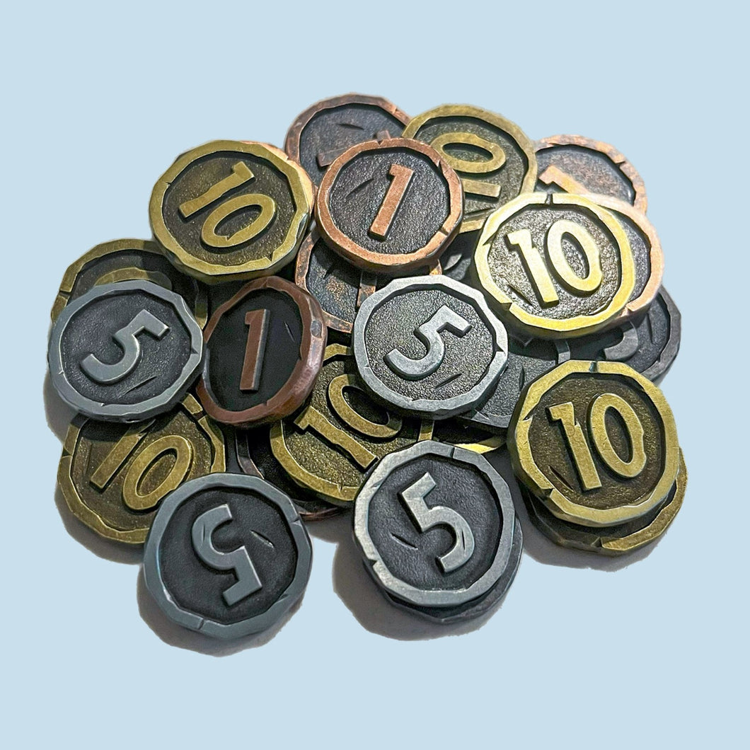 Metal Coins for Townsfolk Tussle - [GoodMoveBG]