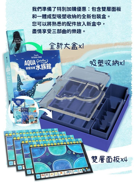 水族館大盒空盒 Aqua Garden 官方空盒 盒面