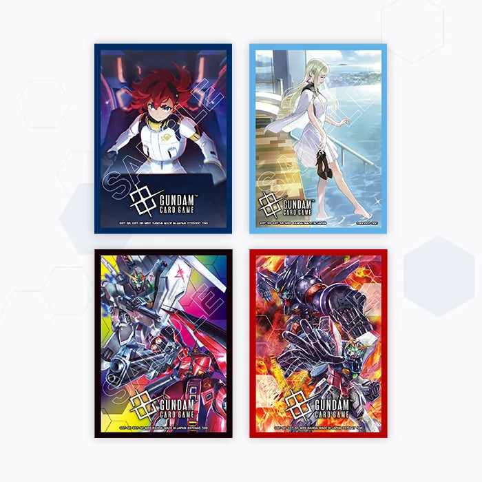 高達卡牌遊戲 官方卡套 02（蘇萊塔・墨丘利、幸運女神、閃光高達 VS 尊者高達、ν高達 VS 沙薩比）