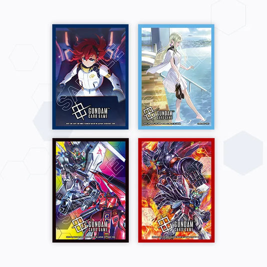 高達卡牌遊戲 官方卡套 02（蘇萊塔・墨丘利、幸運女神、閃光高達 VS 尊者高達、ν高達 VS 沙薩比）