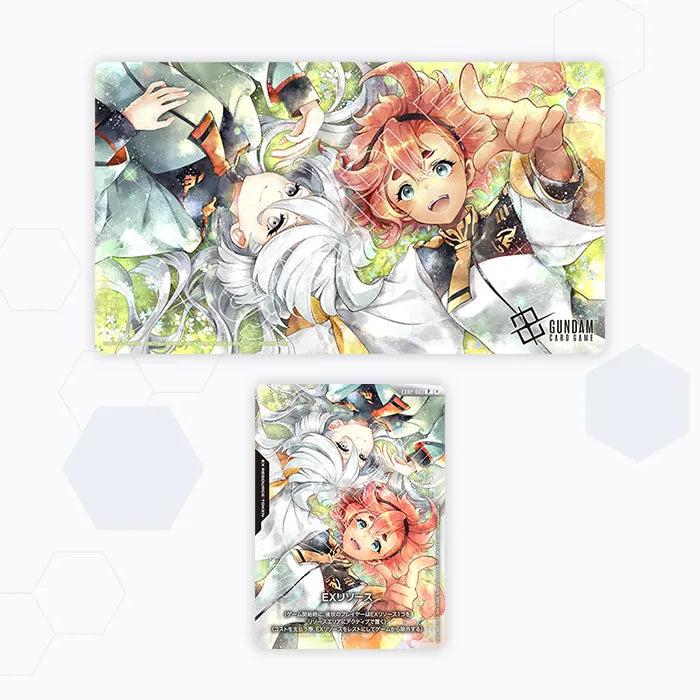 高達卡牌遊戲 官方遊戲墊板&卡牌套裝 蘇萊塔＆米奧莉奈