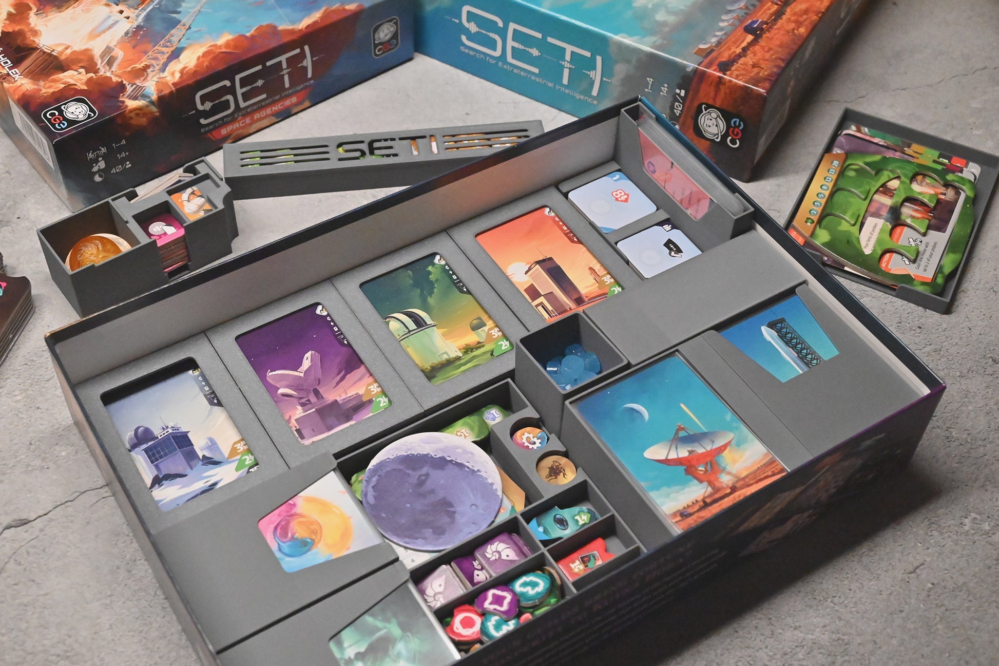 SETI: Search for Extraterrestrial Intelligence + Space Agencies Exp 列印收納盒