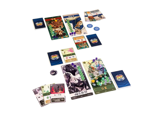 Tag Team 自動戰鬥桌遊 鬥士卡牌與 Combo 連擊展示