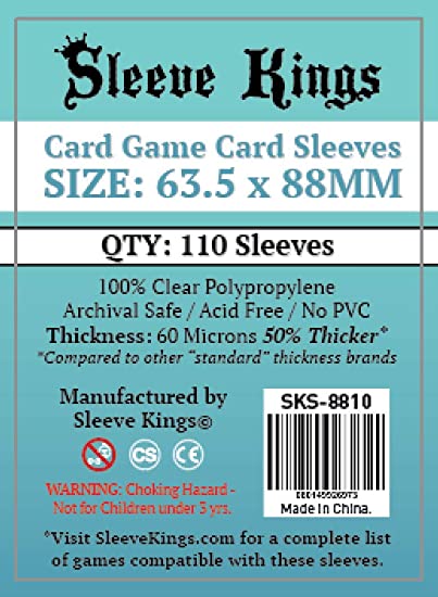 SK Sleeve 63.5x88mm - 110/pack - SK 卡套 63.5x88mm - 110/包 - [GoodMoveBG]