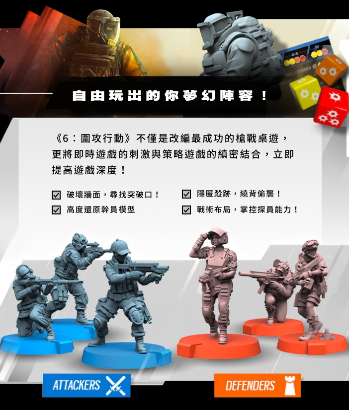 Rainbow 6: Siege - The Board Game (KS) - 虹彩六號: 圍攻行動基礎 (繁中版) - [GoodMoveBG]