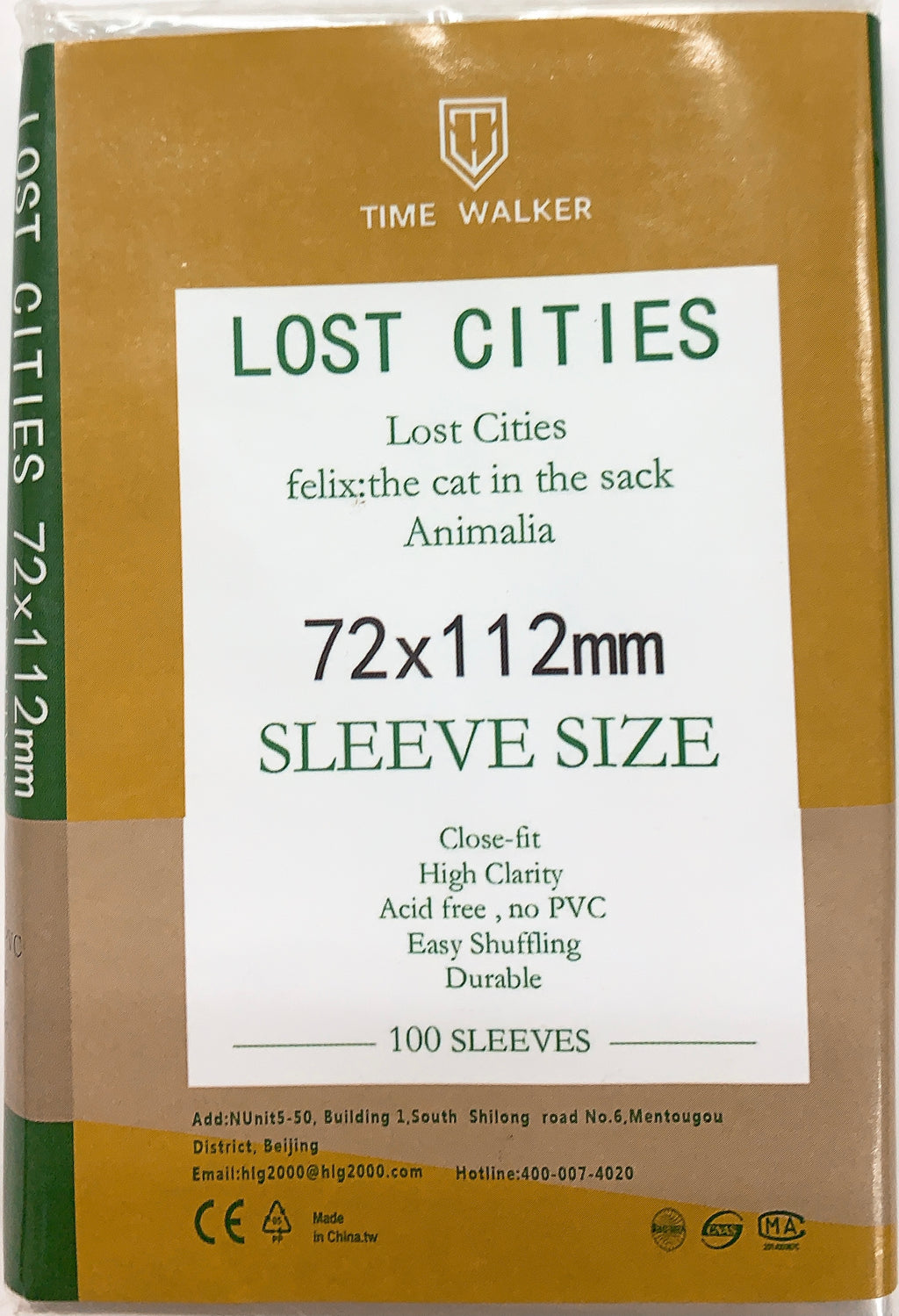 TW Sleeve 72x112mm - 100/pack - TW 卡套 72x112mm - 100/包 - [GoodMoveBG]