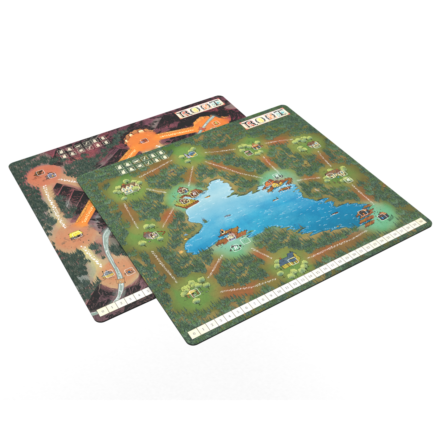 Root: Playmat Mountain/Lake - 茂林源記：山湖雙面地圖遊戲墊 - [GoodMoveBG]