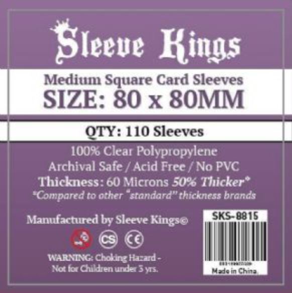 SK Sleeve 80x80mm - 110/pack  - SK 卡套 80x80mm  - 110/包 - [GoodMoveBG]