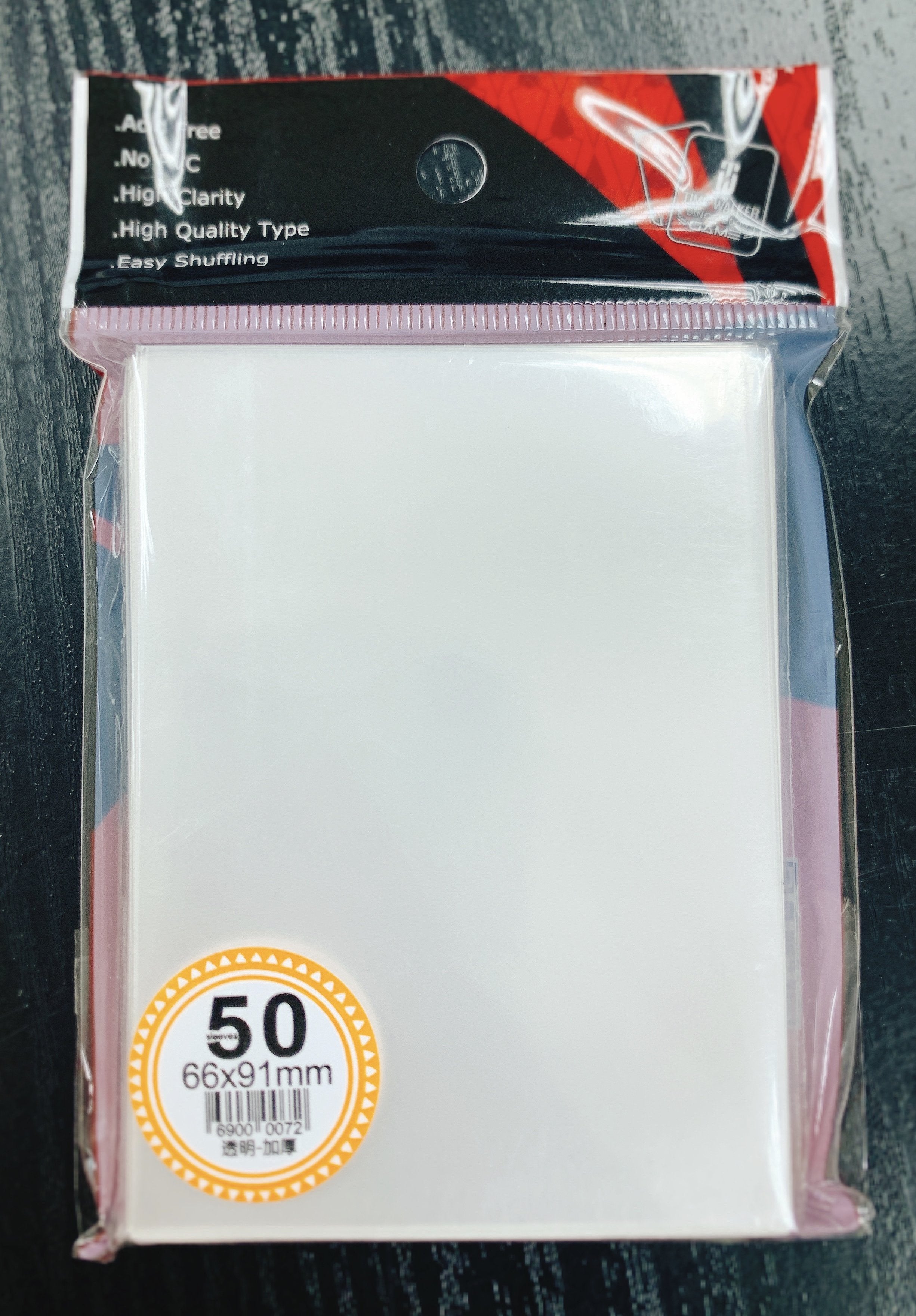 TW Sleeve 66X91mm - 50/pack Thick - TW 卡套 66x91mm - 50/包 厚 - [GoodMoveBG]