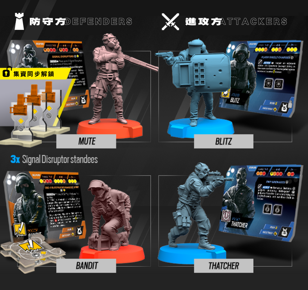 Rainbow 6: Siege - The Board Game (KS) - 虹彩六號: 圍攻行動基礎 (繁中版) - [GoodMoveBG]