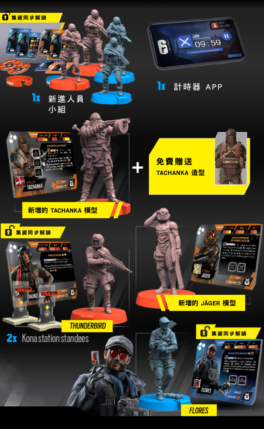 Rainbow 6: Siege (KS) All in Set - 虹彩六號: 圍攻行動大全套(繁中版) - [GoodMoveBG]