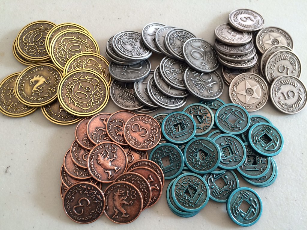 Scythe: Metal Coins - 鐮刀戰爭: 金屬貨幣 - [GoodMoveBG]
