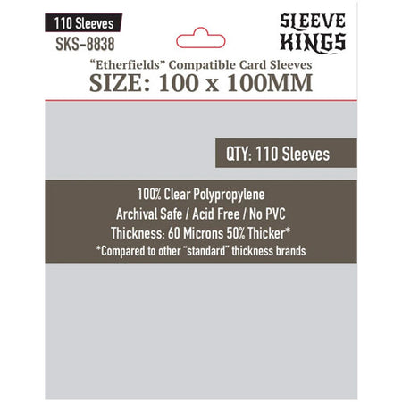 SK Sleeve 100x100mm - 110/pack  - SK 卡套 100x100mm  - 110/包 - [GoodMoveBG]